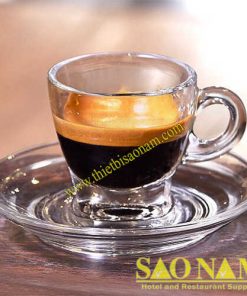 Ly Thủy Tinh Caffé Espresso P02442