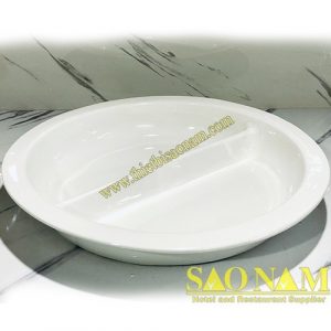 Khay Sứ Tròn 2 Ngăn