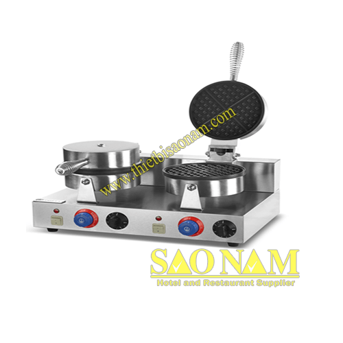 Máy Làm Bánh Waffle Đôi Dùng Điện SN#525625