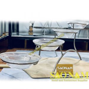 Gía kệ trưng bày thức ăn buffet 4 tầng sn#520338