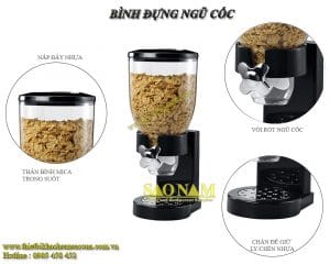 Bình Đựng Ngủ Cốc Đen Đơn SN#520618