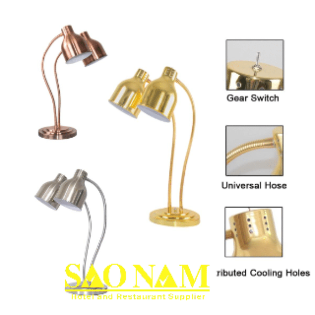 Đèn Hâm Nóng Thức Ăn Đôi Vàng Đèn Hâm Nóng Thức Ăn Đôi Vàng